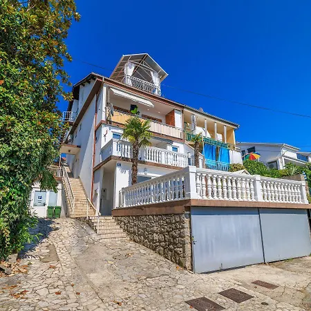Dachgeschoss Nur 450 Meter Zum Sandstrand Mit Meerblick Und Klima Apartment Crikvenica